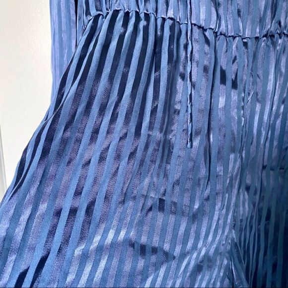 Alice + Olivia Ruffled Silk-Blend Romper, Blue - Picture 8 of 13